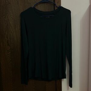 Women's Dark Green Long Sleeve Top
